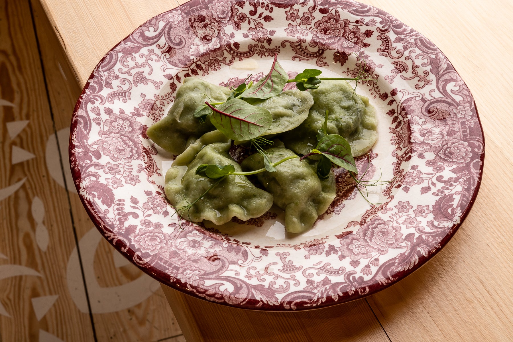 Pierogi ze szpinakiem i gorgonzolą